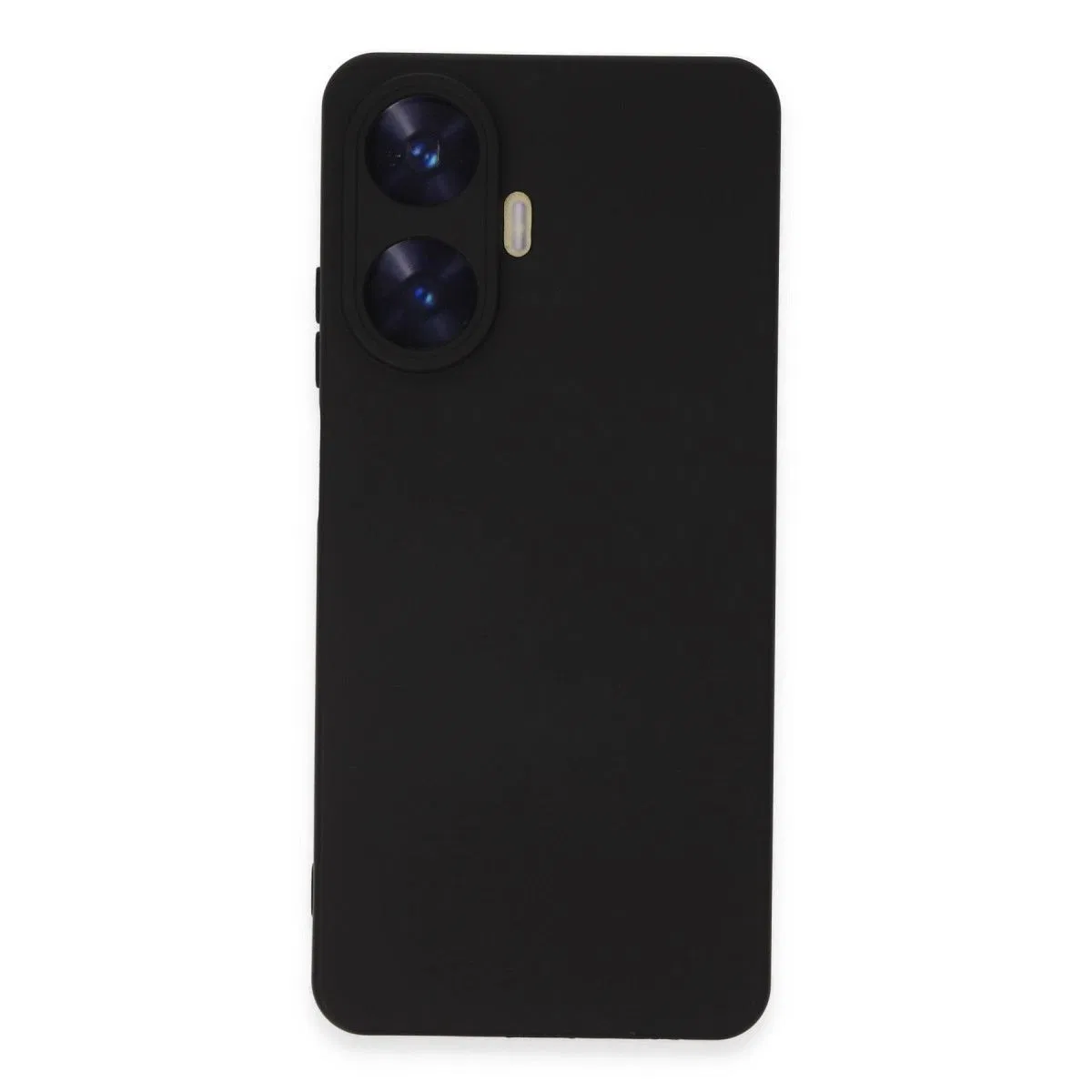 Realme C55 Kılıf Nano İçi Kadife Silikon - Siyah