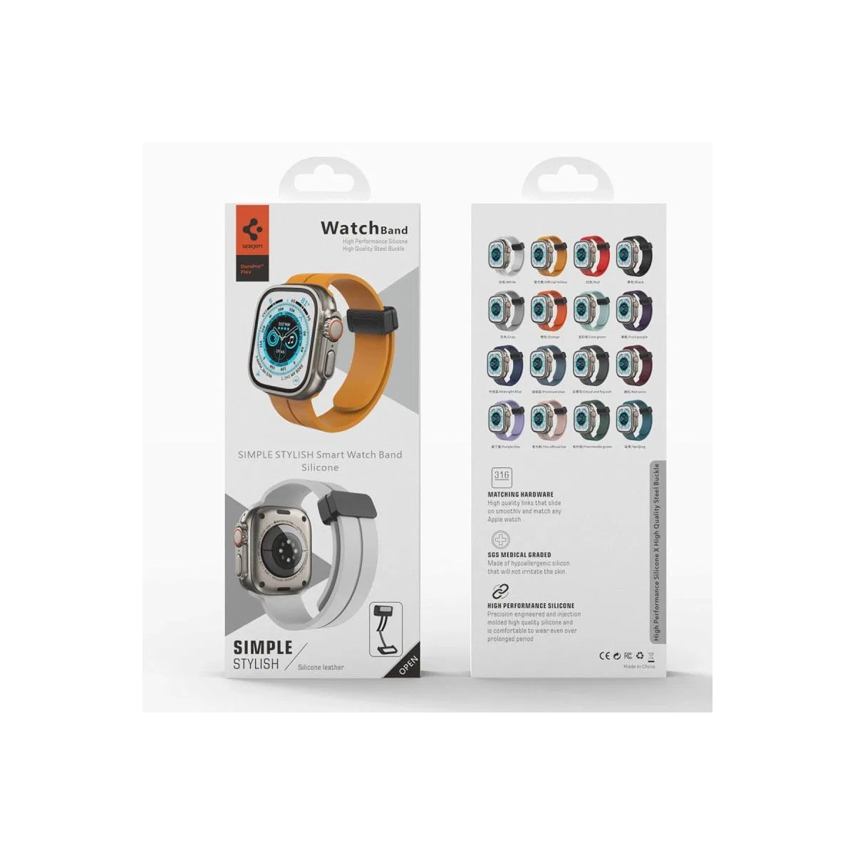 Apple Watch 38mm Kr412 Elegance Stylısh Kordon (saat Değildir) - Derin Mor