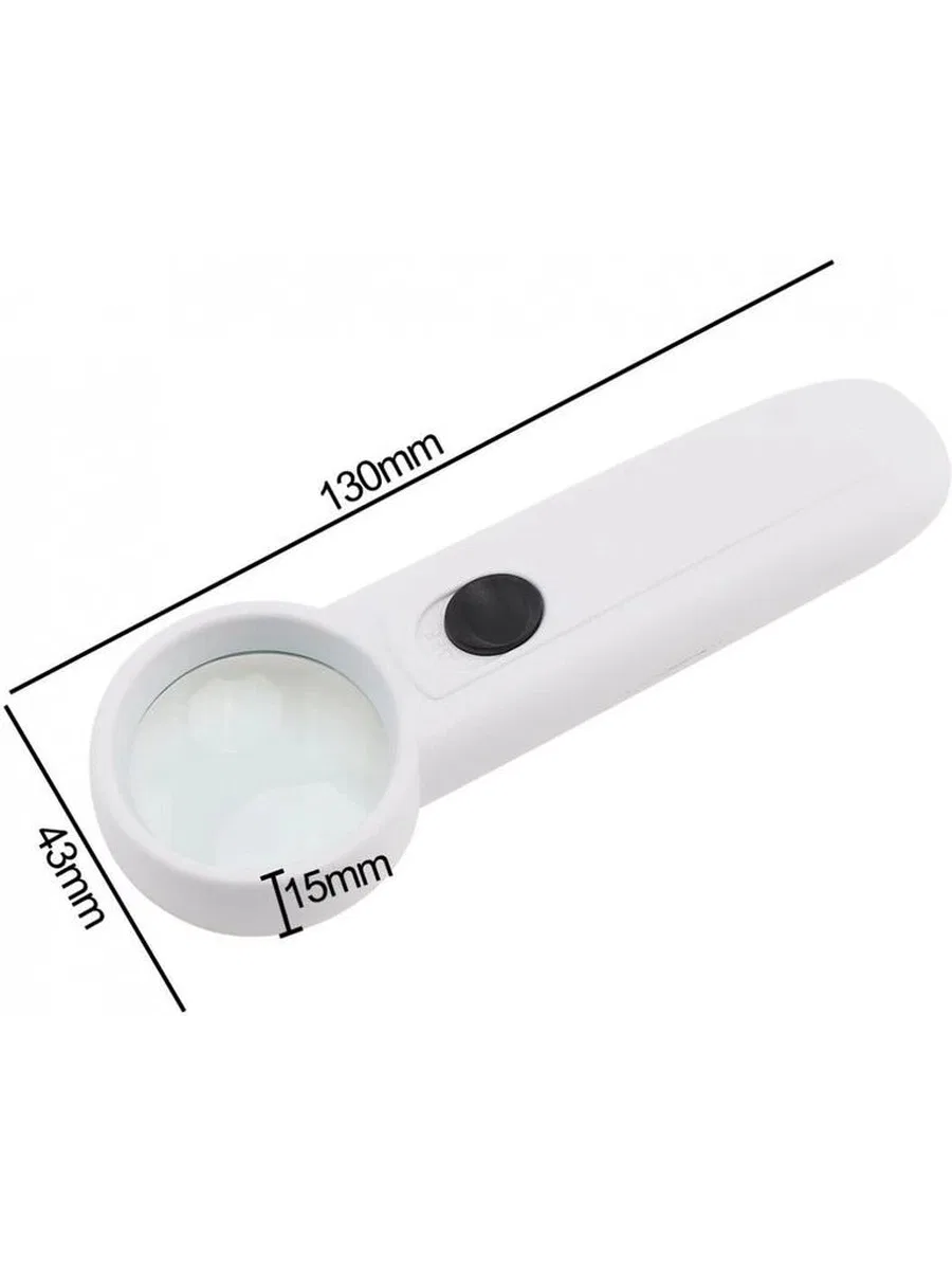 15x Çok Fonksiyonlu 2 Led Işıklı Taşınabilir El Büyüteç