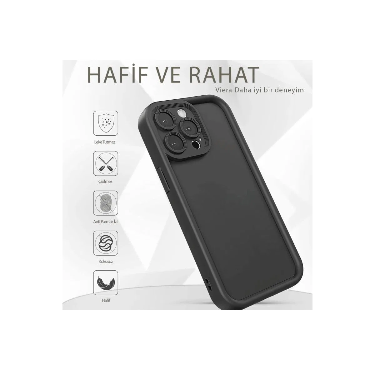 Apple İphone 11 Kılıf Viera Silikon - Krem
