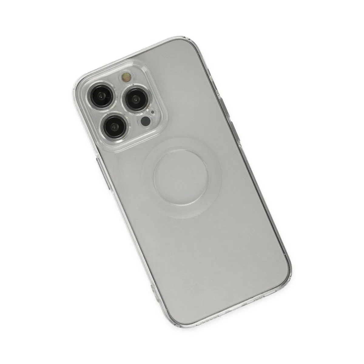 Apple İphone 14 Pro Kılıf Santa Lens Silikon - Şeffaf