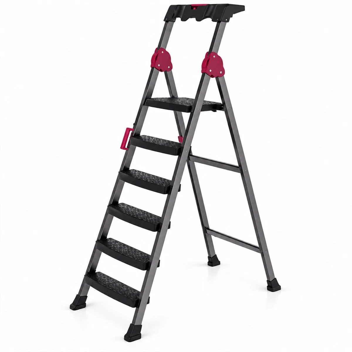 Basamaklı Metal Merdiven 5+1 150 kg