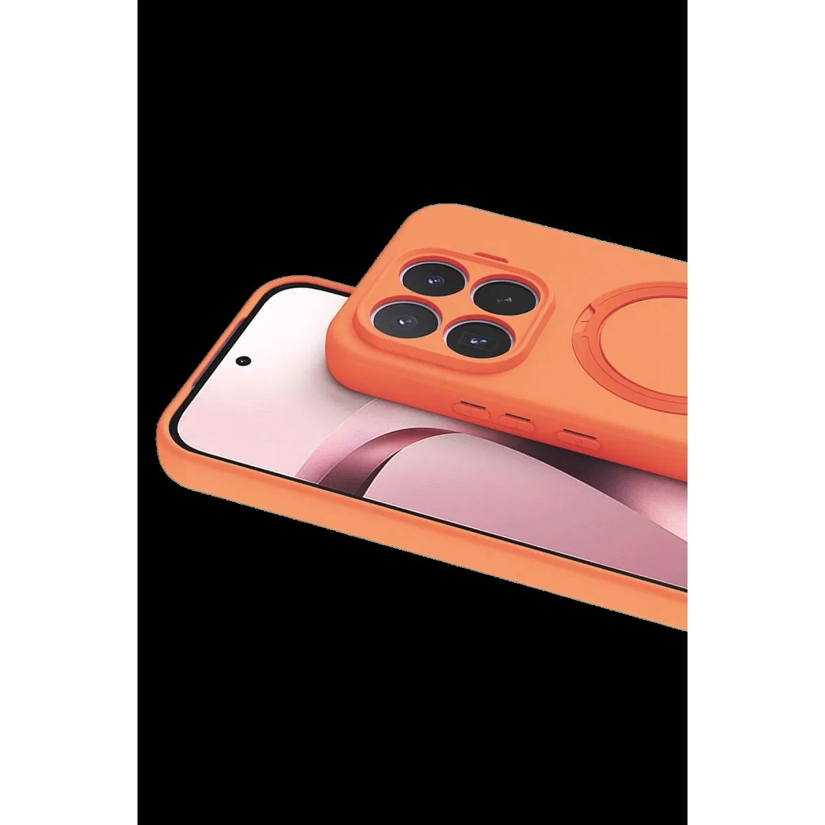 Newface Xiaomi Mi 17t Pro Regal Magsafe Standlı Kapak - Turuncu