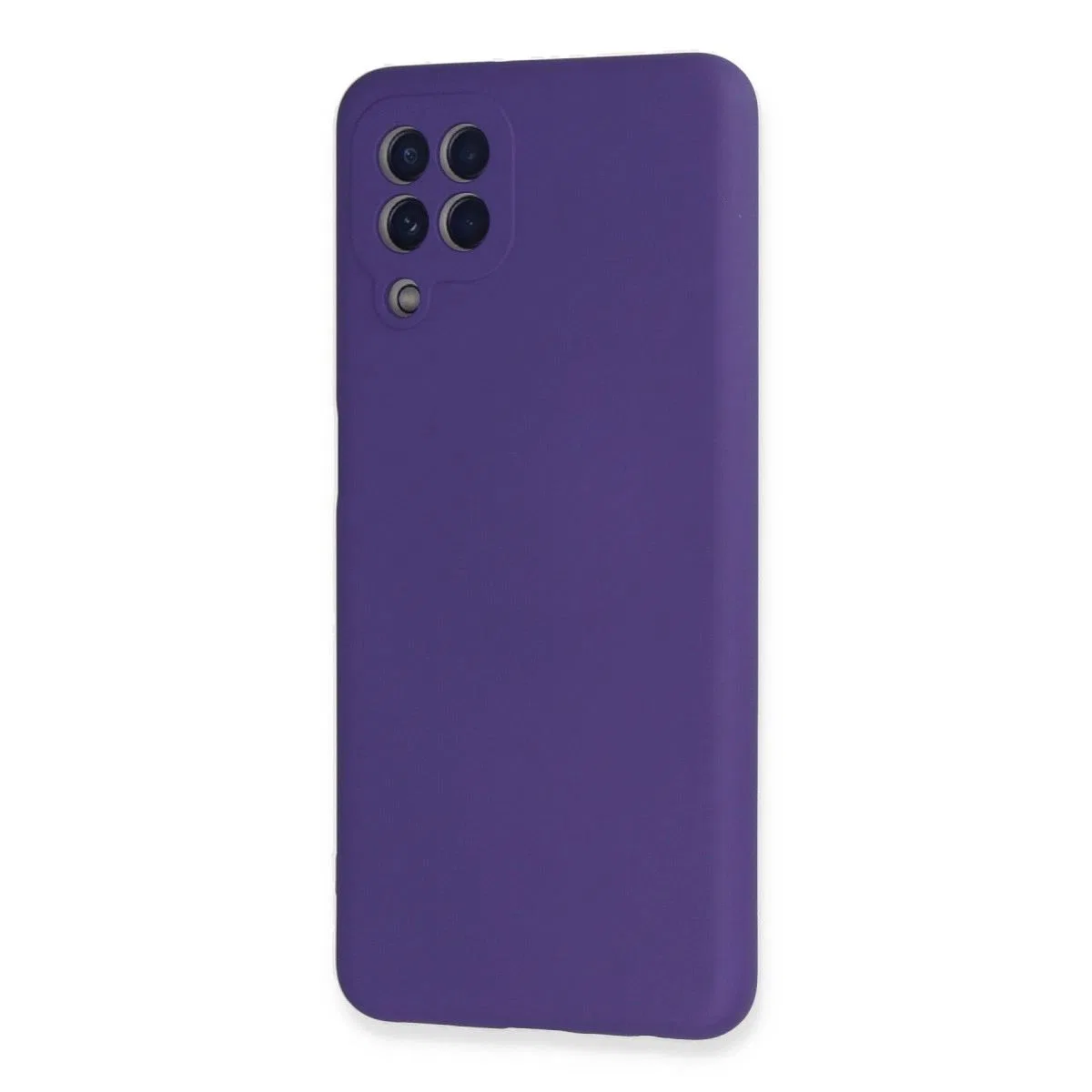 Samsung Galaxy A22 Kılıf Nano İçi Kadife Silikon - Mor
