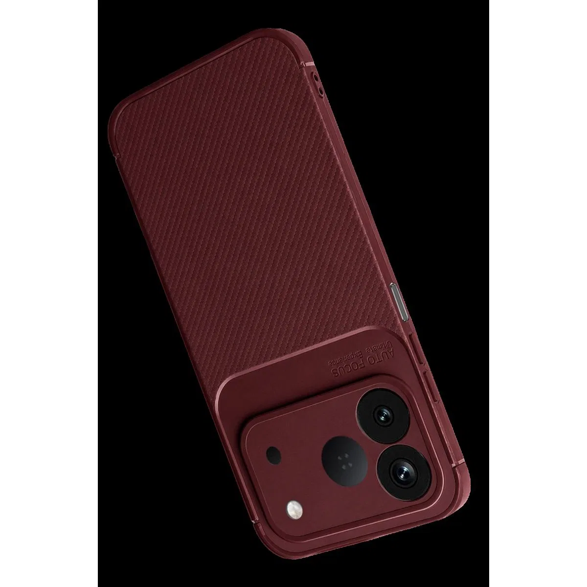 Newface Tecno Spark 50 4g Auto Focus Karbon Kapak - Bordo