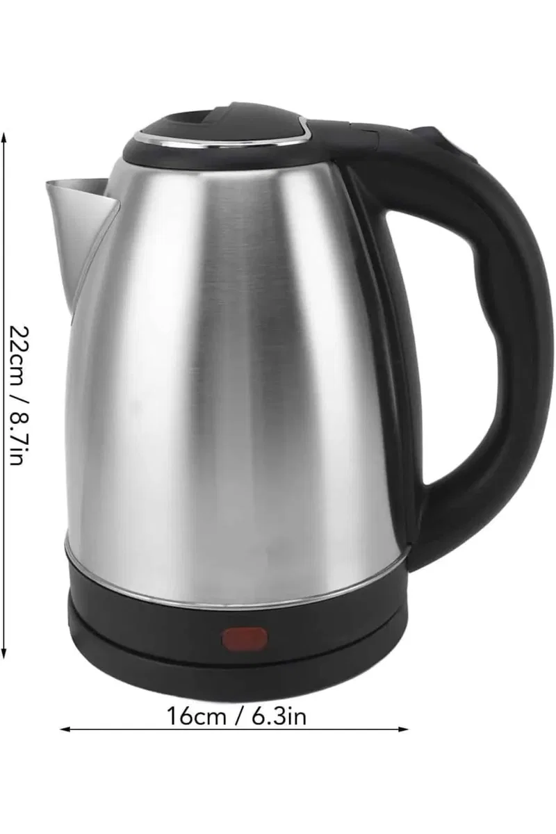 Elektrikli Paslanmaz Çelik Su Isıtcı Çelik Kettle 1. 8 Lt. Uzun Ömürlü