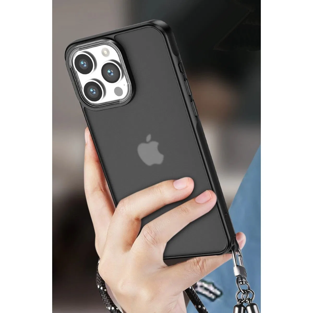 Apple İphone 14 Kılıf Elegant Kapak - Titan Gri