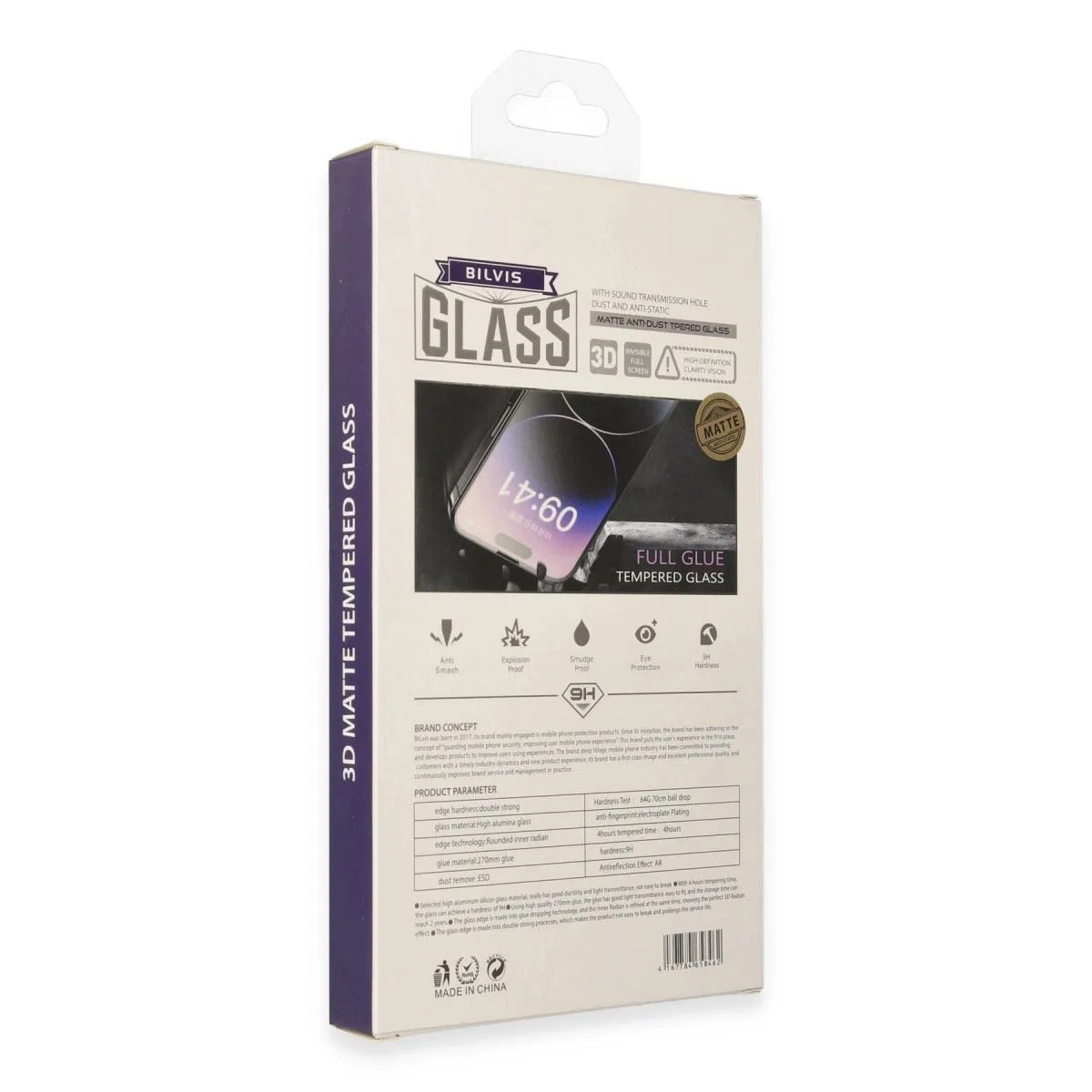 Apple İphone 14 Pro Bilvis 3d Mat Cam Ekran Koruyucu