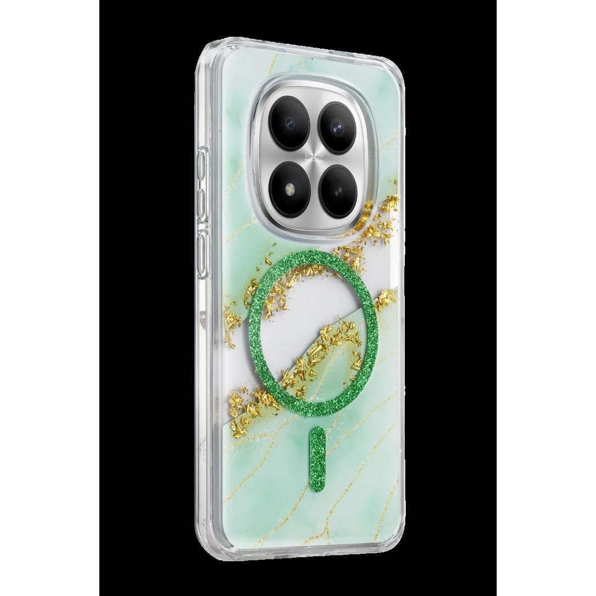 Onegif Xiaomi Redmi Note 15 Pro 5g Lotus Simli Magsafe Kapak - Yeşil