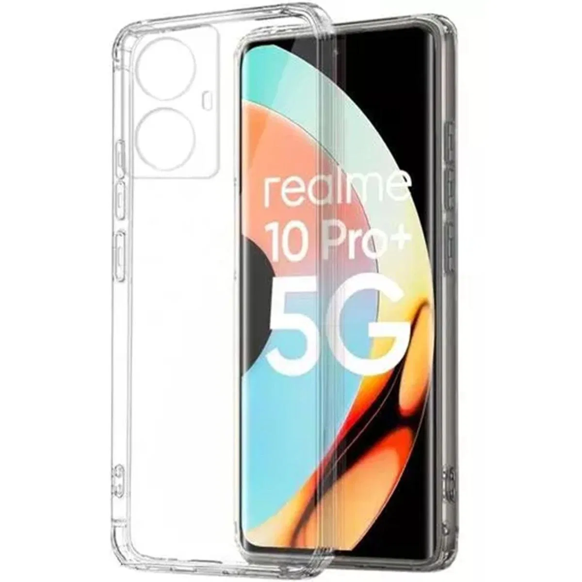 Realme 10 Pro Plus 5g Kılıf Lüx Şeffaf Silikon