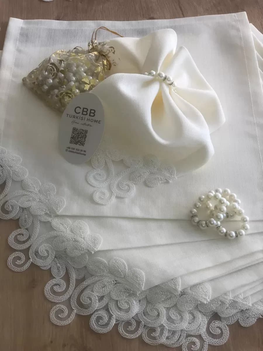 Sofra Takımı 26 Parça Anna Model Yemek Takımı Örtüsü Dertsiz 160 x 220 cm Masa Örtüsü