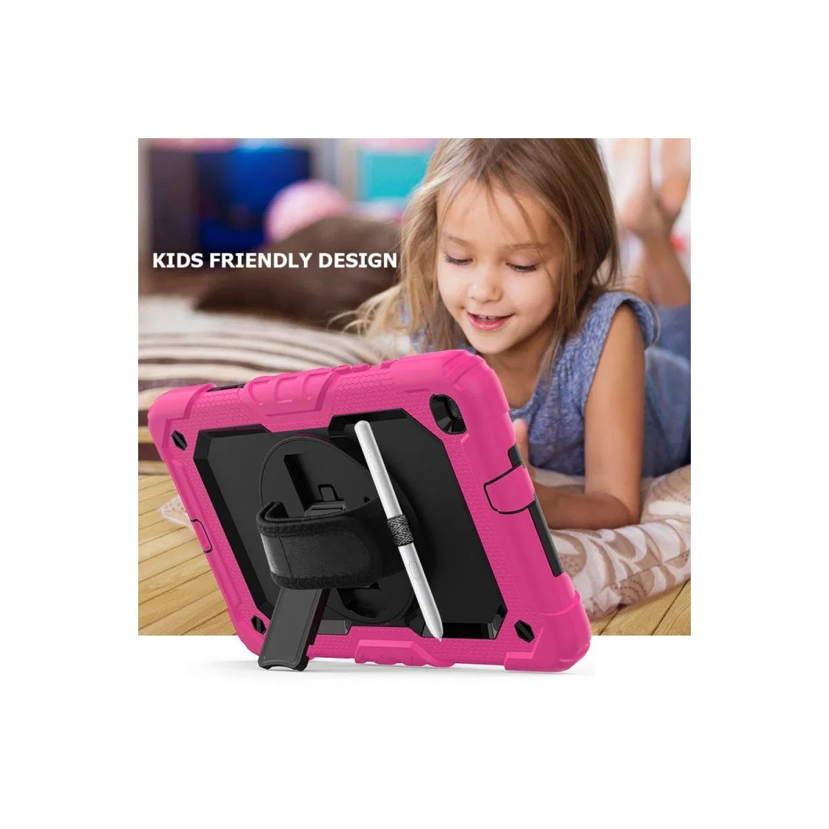 Samsung Galaxy T290 Tab A 8 Kılıf Pars Tablet Kapak - Pembe