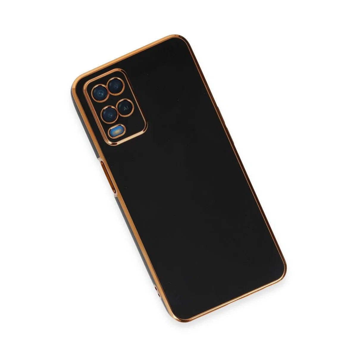 Oppo A54 4g Kılıf Volet Silikon - Siyah