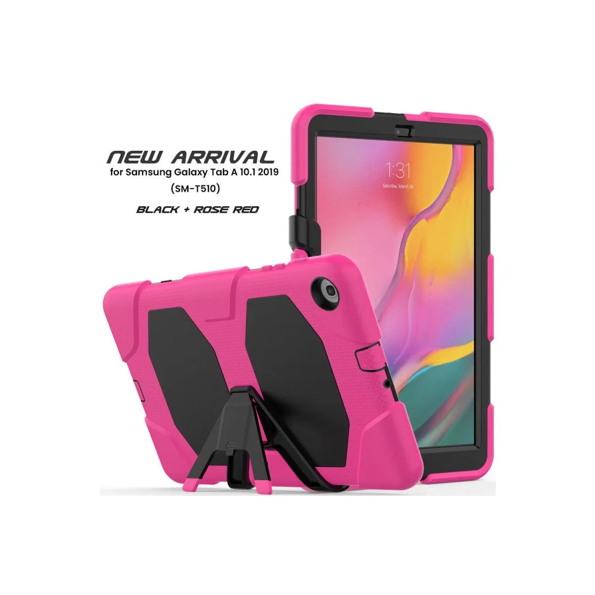 Samsung Galaxy T510 Tab A 10. 1 Kılıf Griffin Tablet Kapak - Pembe