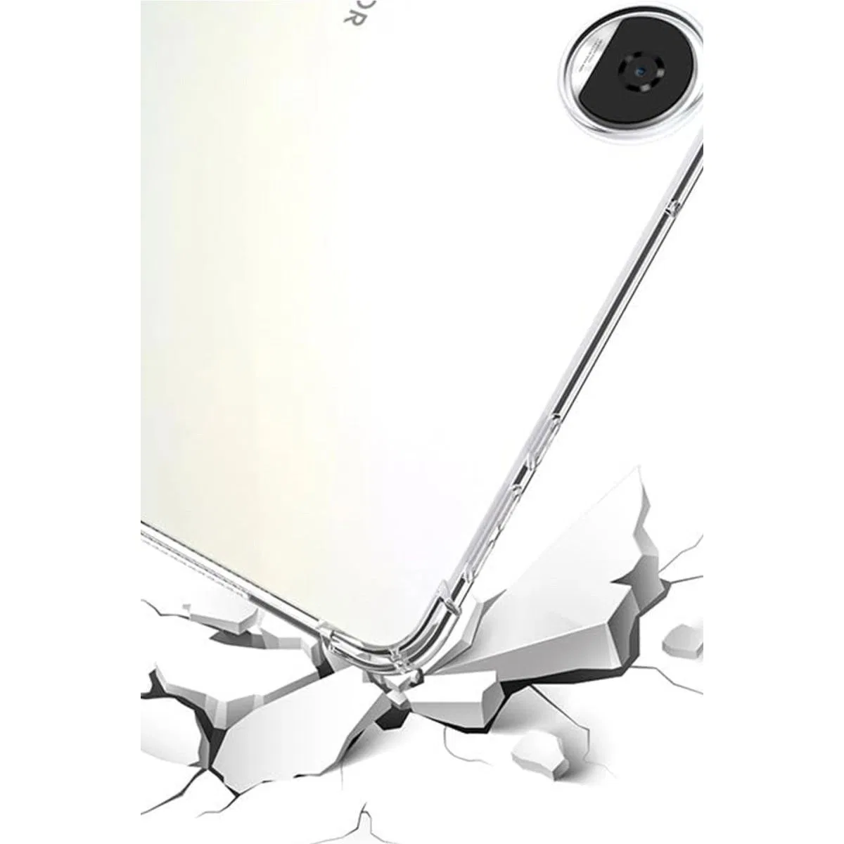 Huawei Honor Pad 9 Kılıf Anti Shock Tablet Silikon - Şeffaf