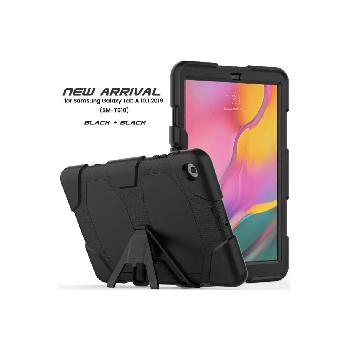 Samsung Galaxy T510 Tab A 10. 1 Kılıf Griffin Tablet Kapak - Siyah
