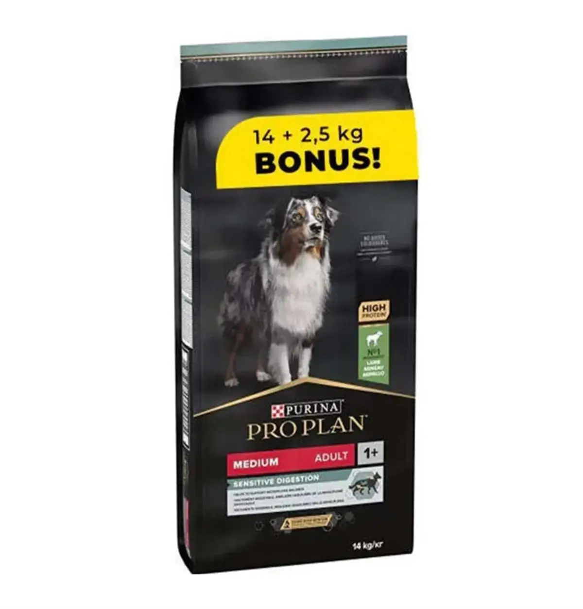 Pro Plan Kuzu Etli Hassas Köpek Maması 14 + 2,5 Kg (Toplam 16,5 Kg)