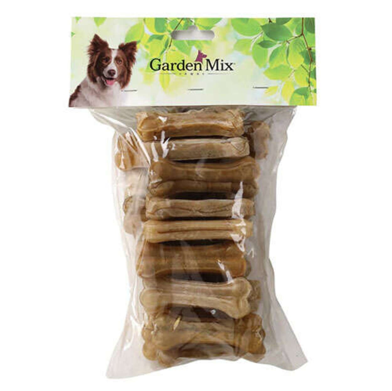 Garden Mix Deri Naturel Press Kemik 8 Cm 20 - 25 Gr (20 li Paket)