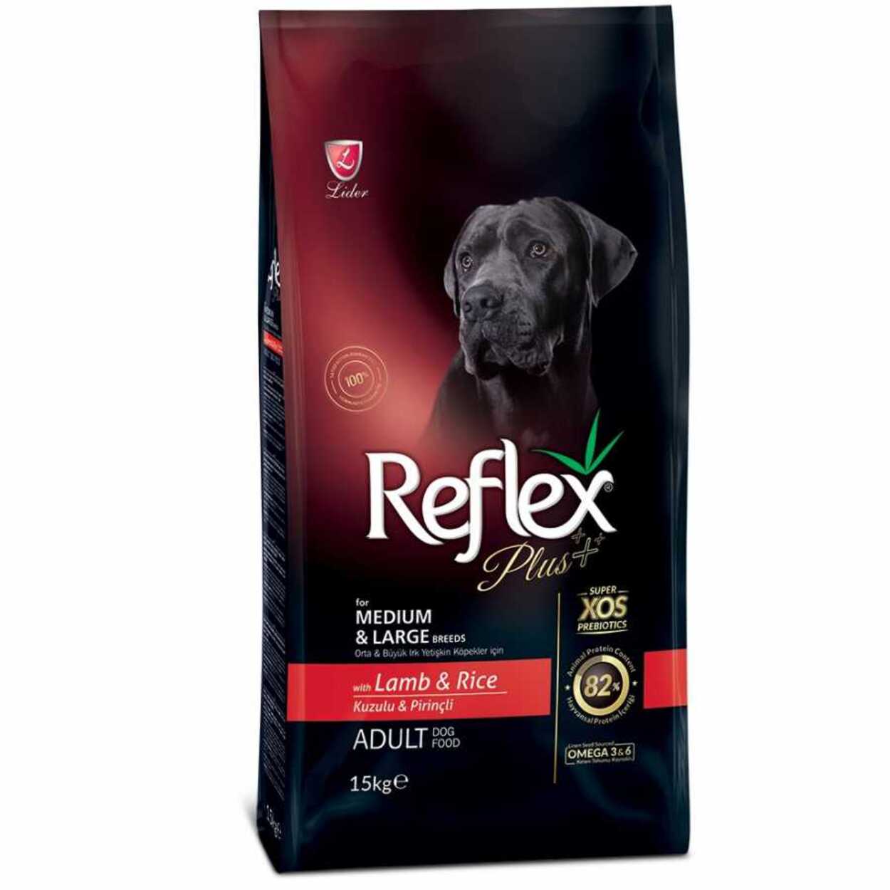 Reflex Plus Kuzu Orta ve Büyük Irk Köpek Maması 15 Kg