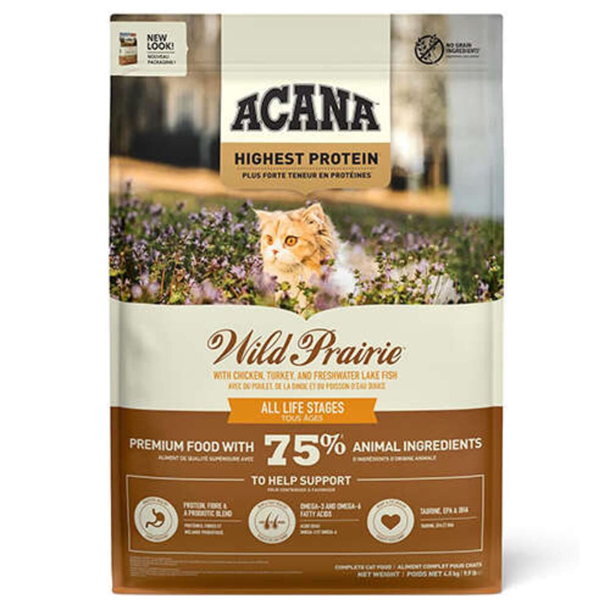 Acana Wild Prairie Tahılsız Tavuklu Kedi Maması 4,5 Kg