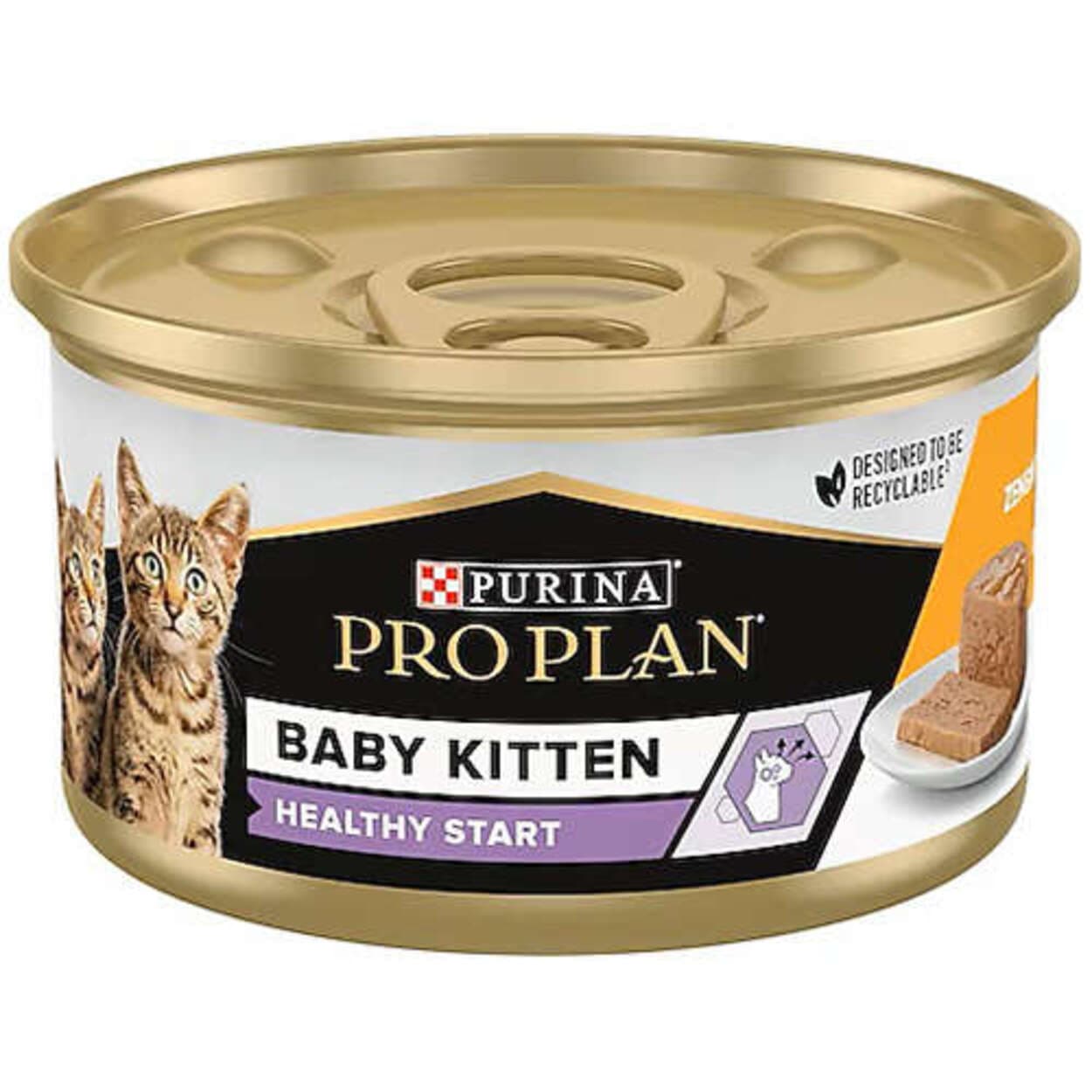 Pro Plan Baby Kitten Tavuk Etli Yavru Kedi Konservesi 85 Gr