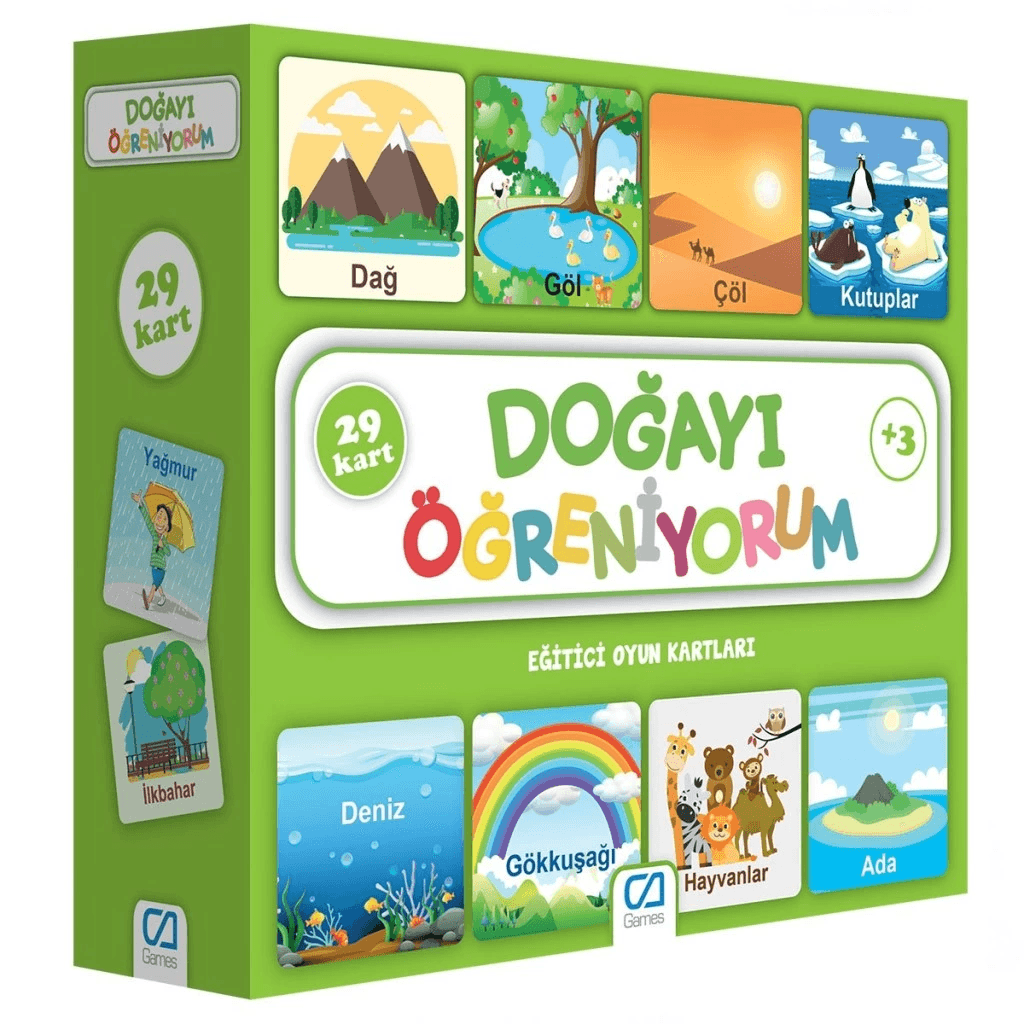 CAEGT-5053 Doğayı Öğreniyorum Eğitici Oyun Kartları