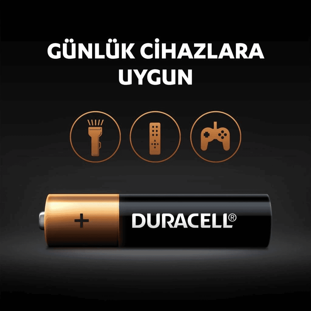 4'Lü AAA İnce Kalem Pil