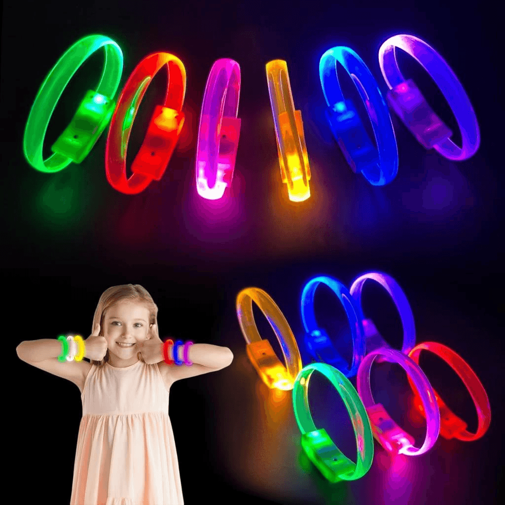 Festival & Parti LED Bileklik 3 Farklı Mod Işıklı 1 Adet
