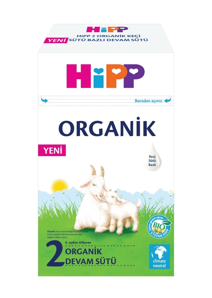 2 Organik Keçisütü Bazlı Bebek Devam Sütü 400 Gr