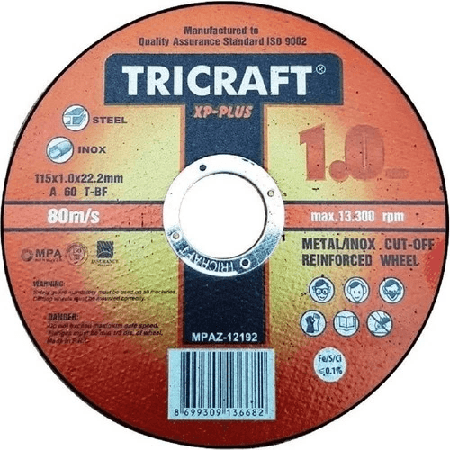 Meşem Trıcraft X Plus 115X1X22.23 mm Inox Kesici Taş 25 Adet MEŞEM-3301