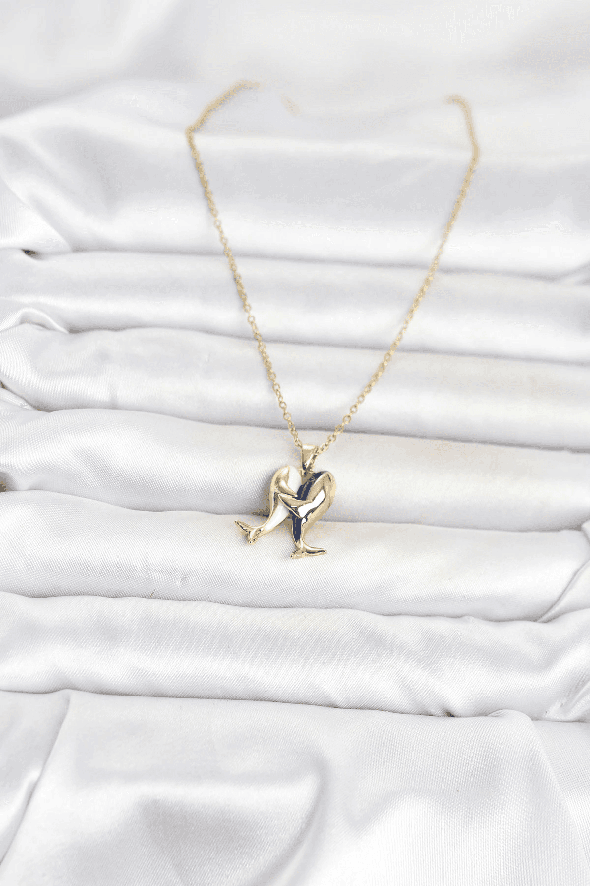 316L Çelik Zincir Gold Renk Dolphin Model Kadın Kolye