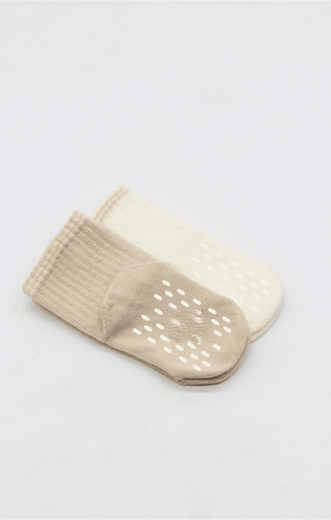 Çemberli Basic Penye Kaymaz Soket Çorap 2li 10146 Bej