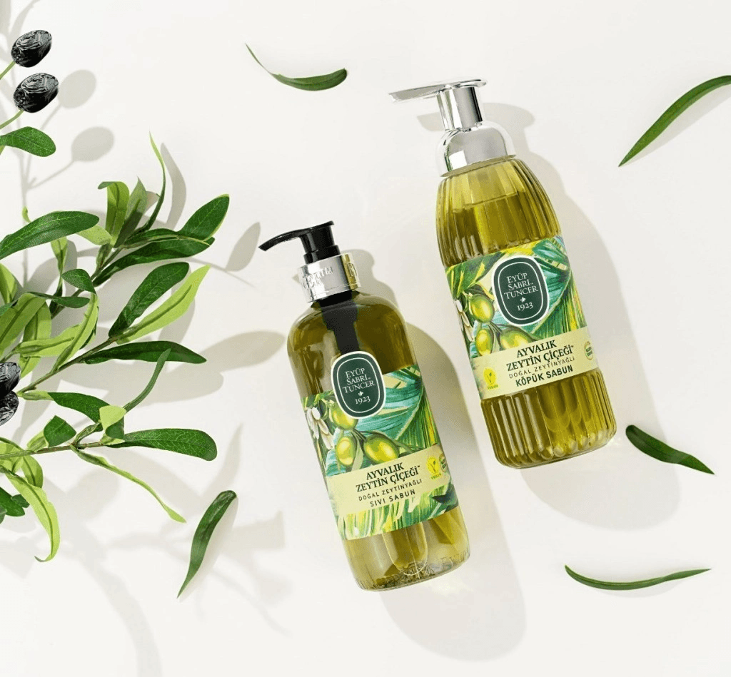 Doğal Zeytinyağlı Köpük Sabun 500 ml Ayvalık Zeytin Çiçeği
