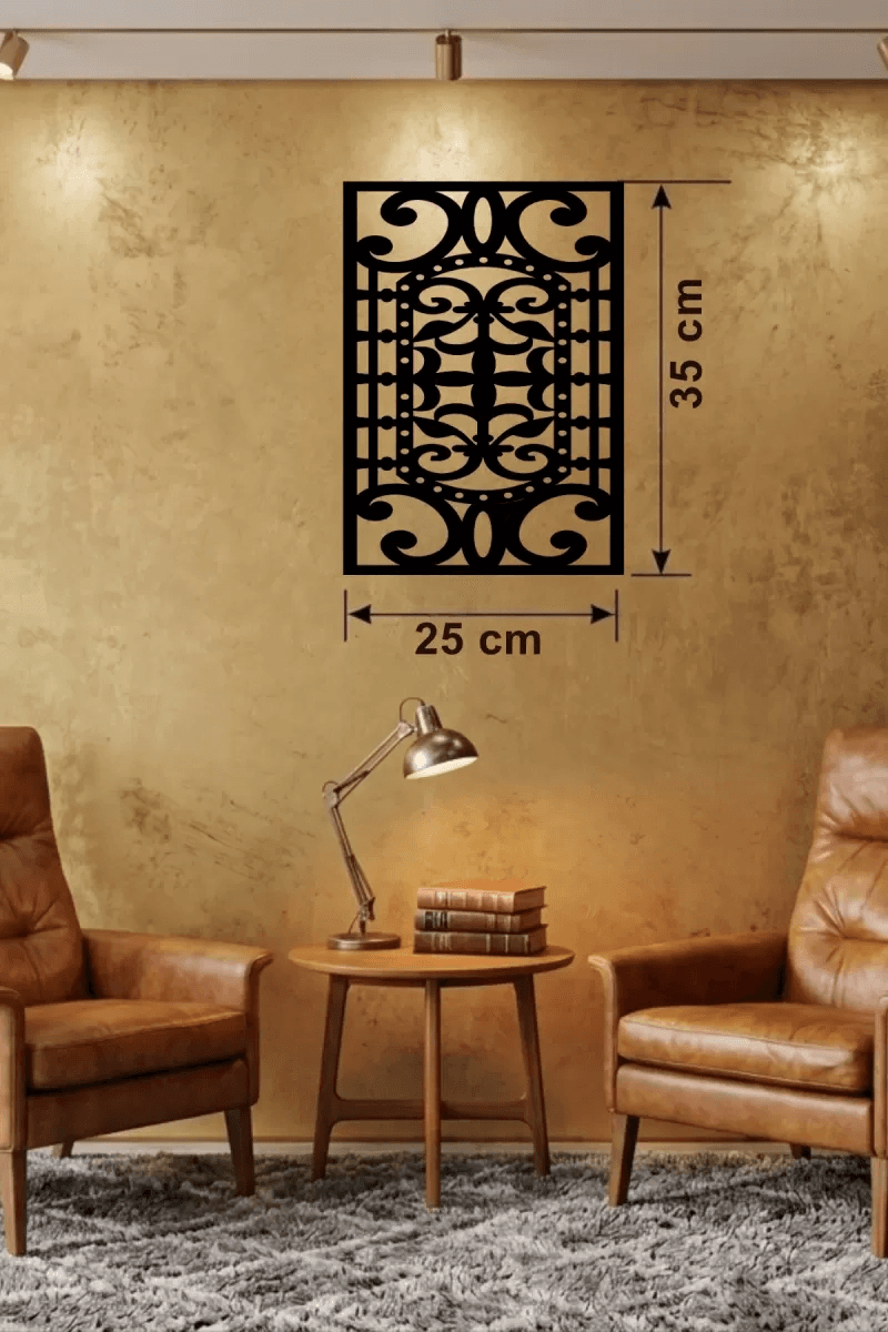 Osmanlı Motifli Dekoratif Ahşap Duvar Tablosu - 25x35 cm Lazer Kesim