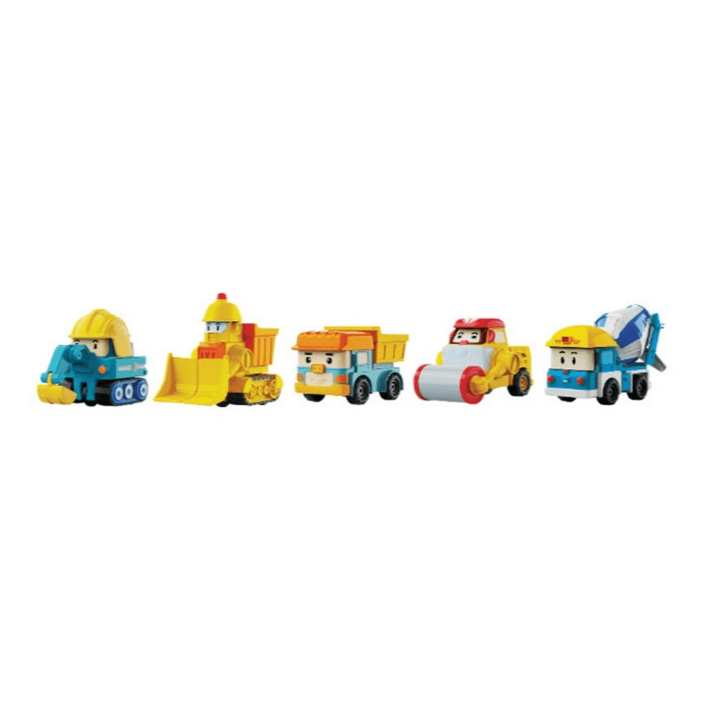Poli Mini İnşaat Araçları 5'li Set