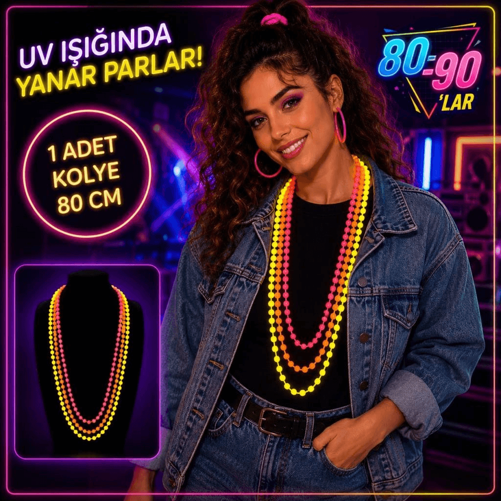 UV Glow Parti Kolyesi Set