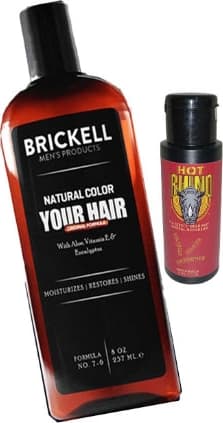 Brickell 237 ml Erkeklere Saçsakal Beyazlıkgiderici Şampuan + Hotrhino Büyütücügeciktiricisertleştirici Kremi 60ML