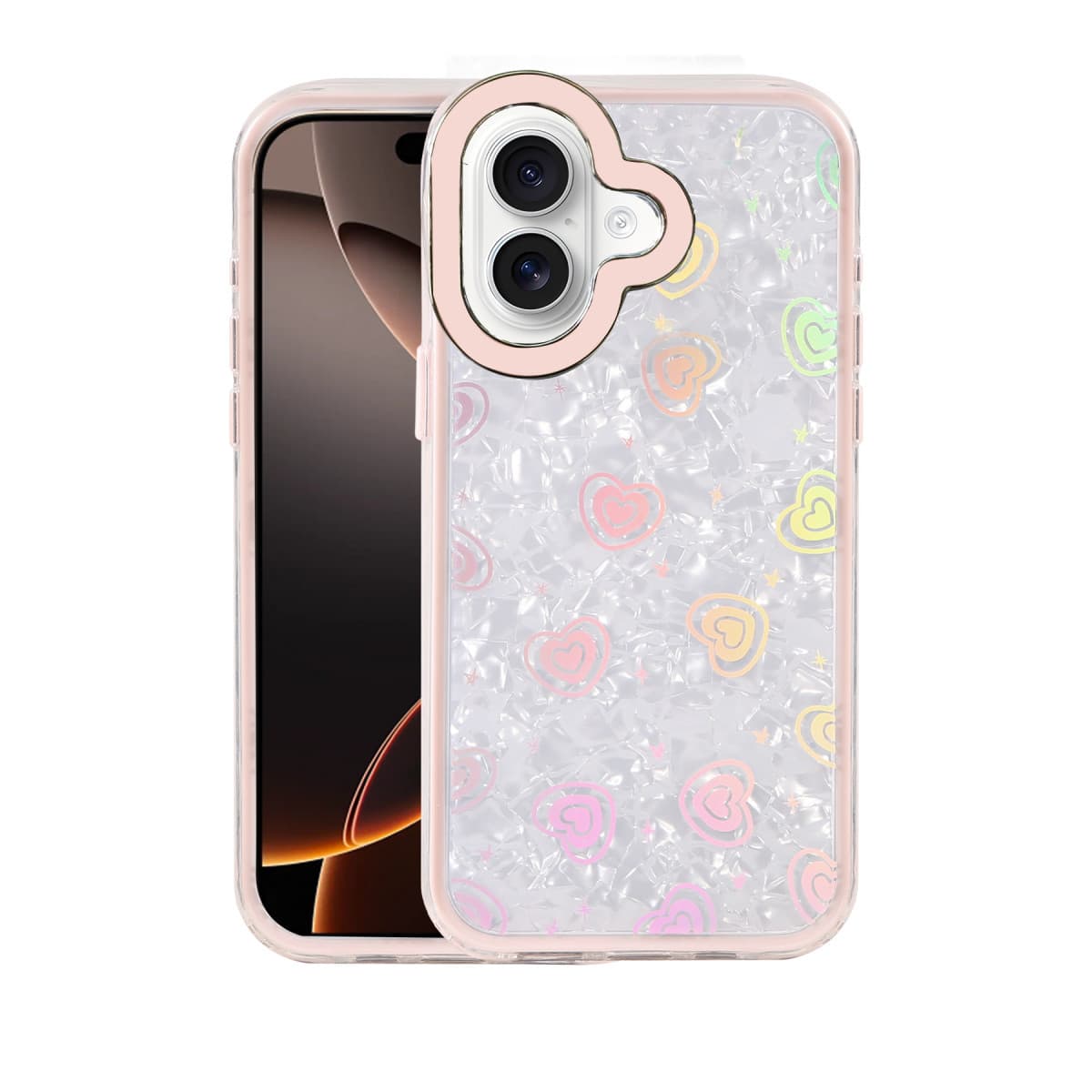 iPhone 16 Lumi Desenli Kapak - Pembe
