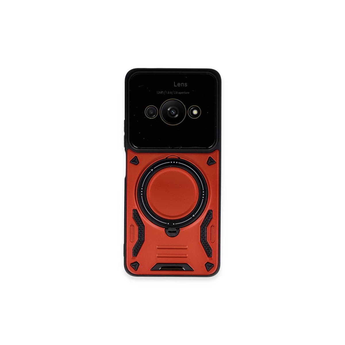 C61 Kılıf Joy Lens Standlı Kapak - Kırmızı