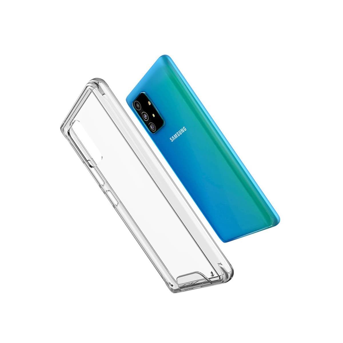 Galaxy A91 / S10 Lite Kılıf Lüx Şeffaf Silikon