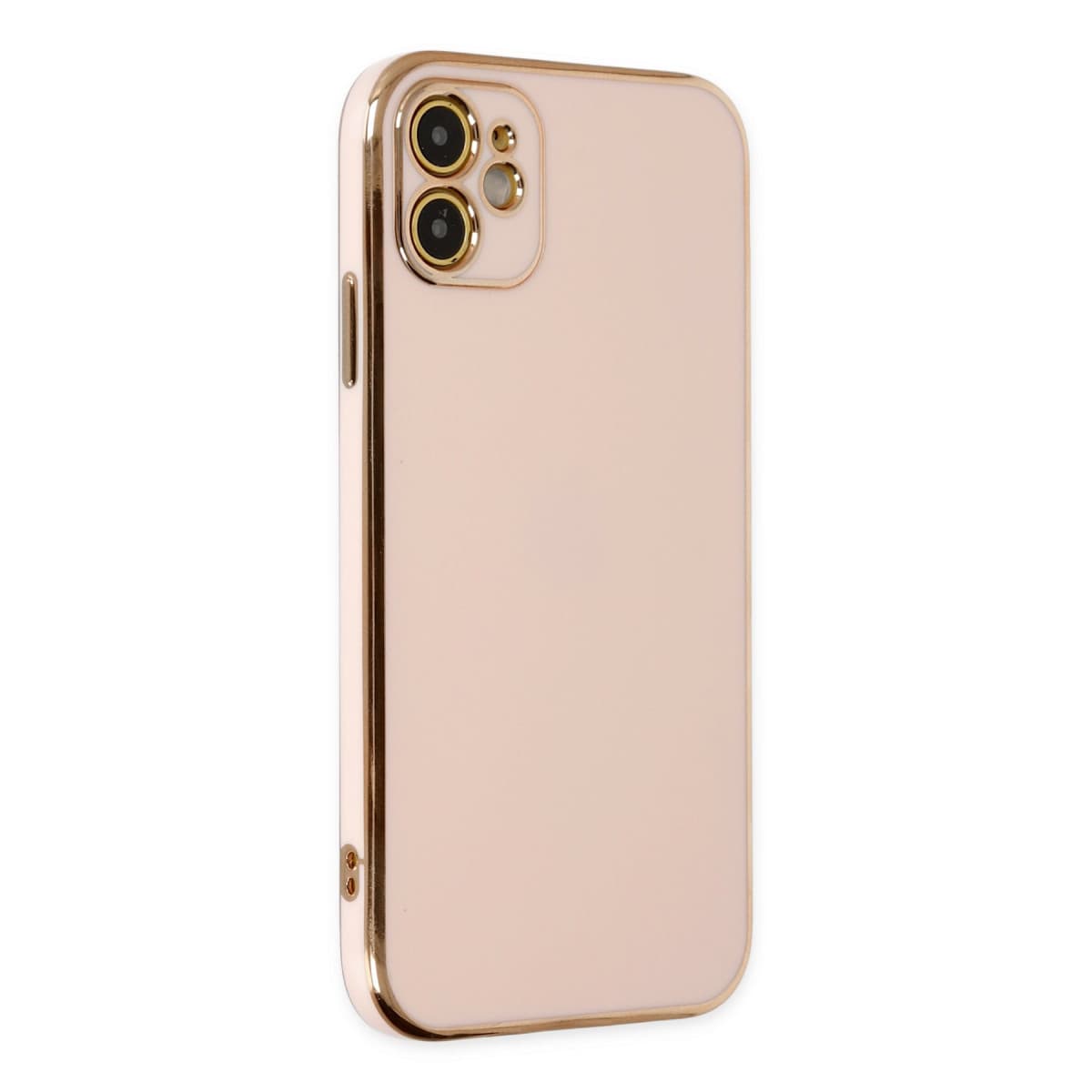 iPhone 12 Kılıf Volet Silikon - Pembe