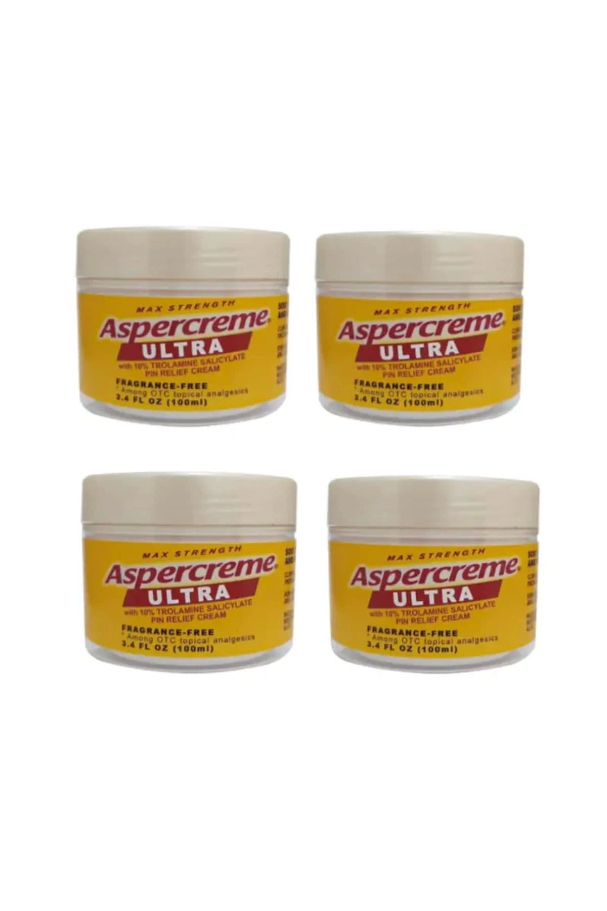 Aspercreme Ultra Masaj Kremi 100 ml X 4 Adet