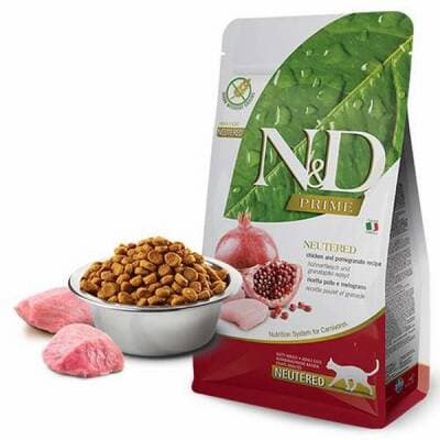 Prime Tavuklu Narlı Tahılsız Kısırlaştırılmış Kedi Maması 1,5 Kg