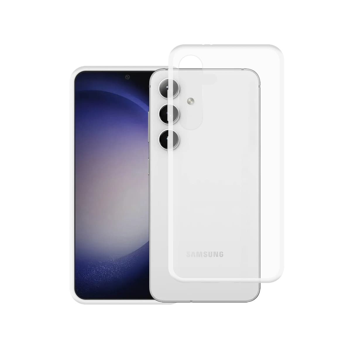 Galaxy S24 Kılıf Lüx Şeffaf Silikon