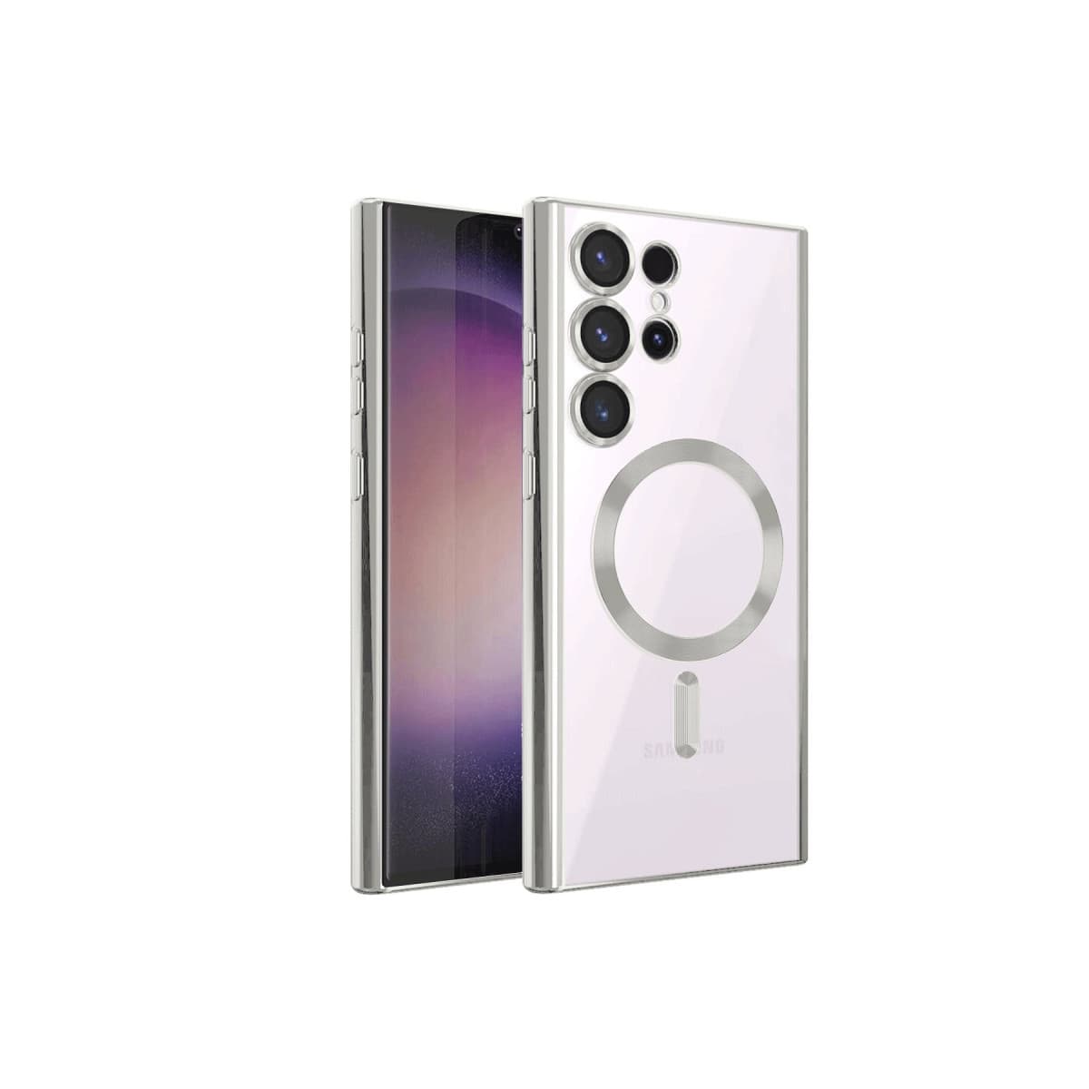 Galaxy S24 Ultra Kılıf Kross Magneticsafe Kapak - Titan Gri