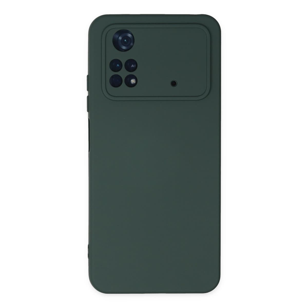M4 Pro 4G Kılıf Nano içi Kadife Silikon - Koyu Yeşil