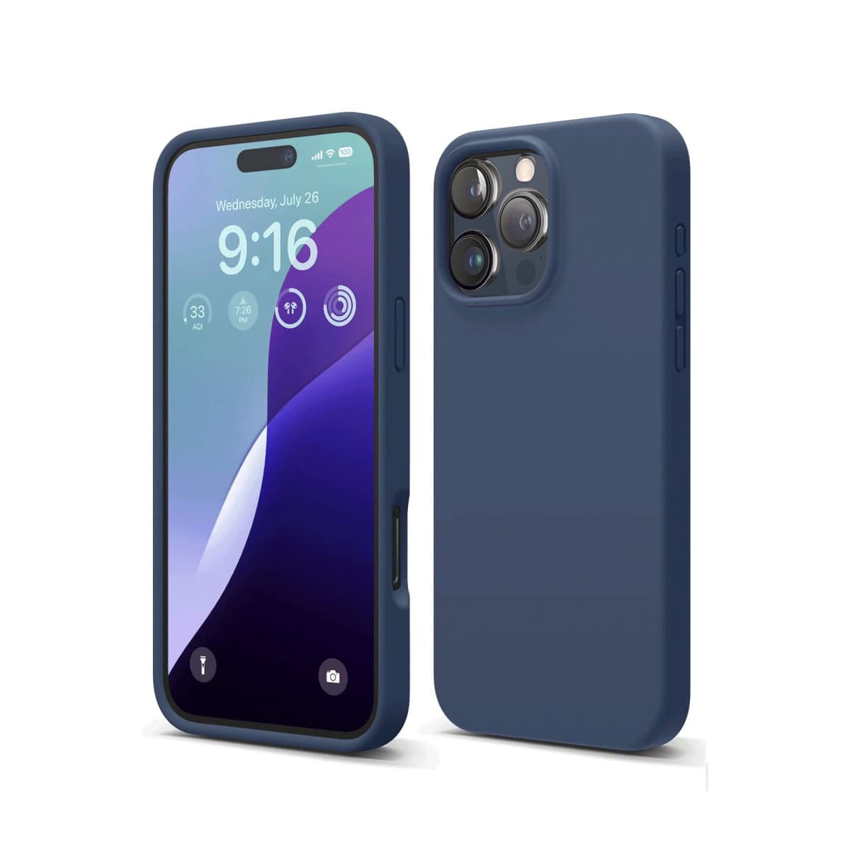 iPhone 16 Pro Kılıf First Silikon - Lacivert
