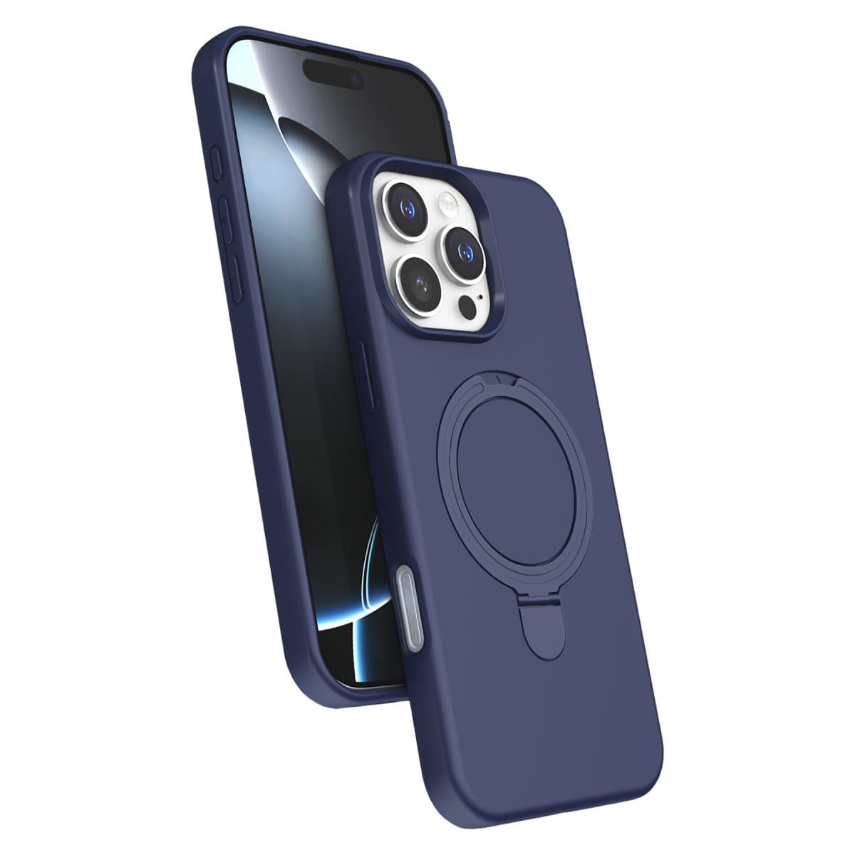 iPhone 16 Pro Regal Magsafe Standlı Kapak - Lacivert