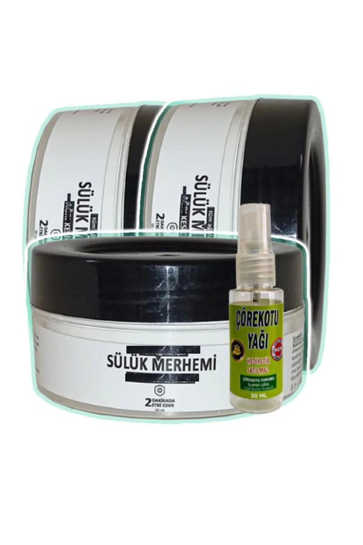 Sülük Merhemi Bakım Kremi 3x50 ml+30 ml Çörek Otu Yağ ile