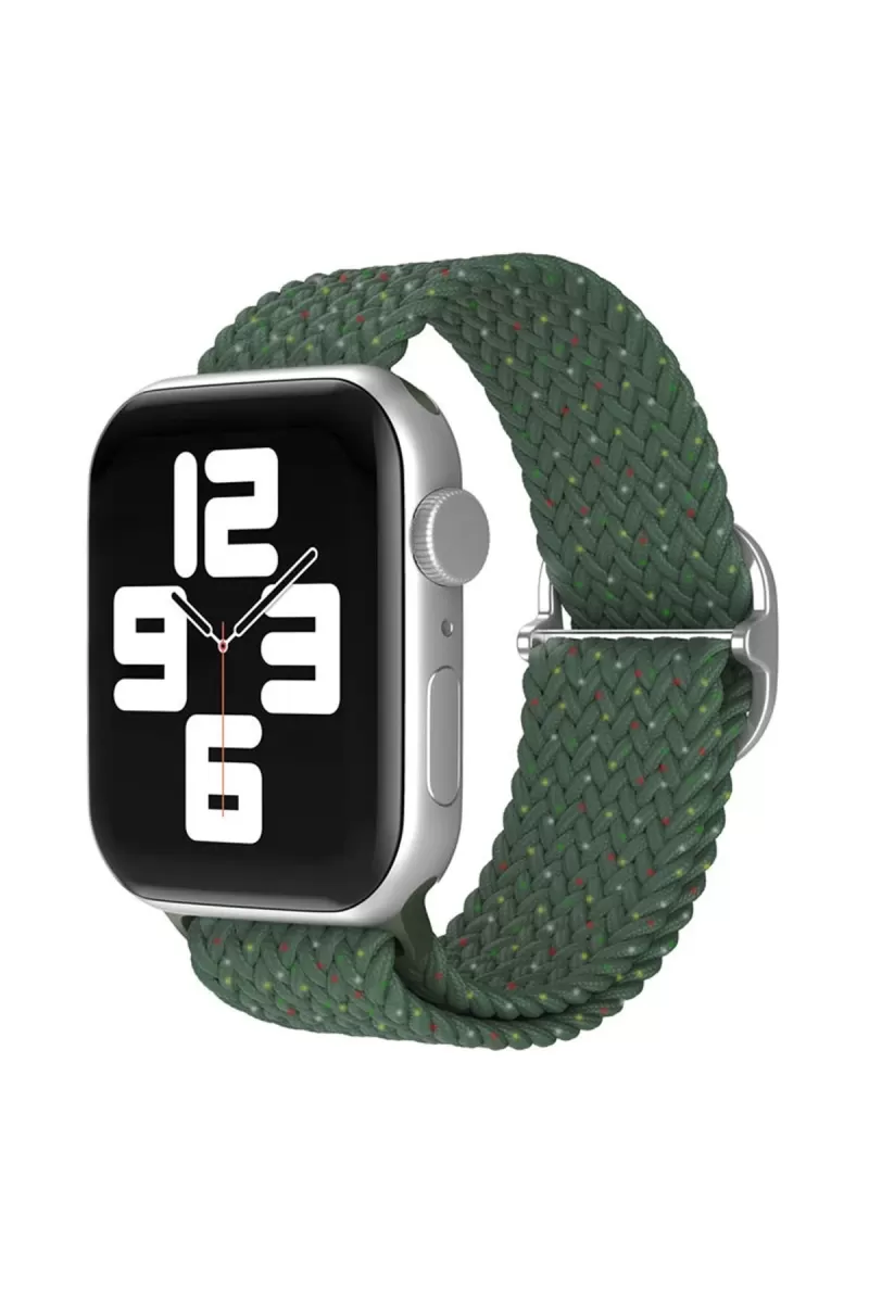 Watch 38mm Star Kordon - Benekli Koyu Yeşil